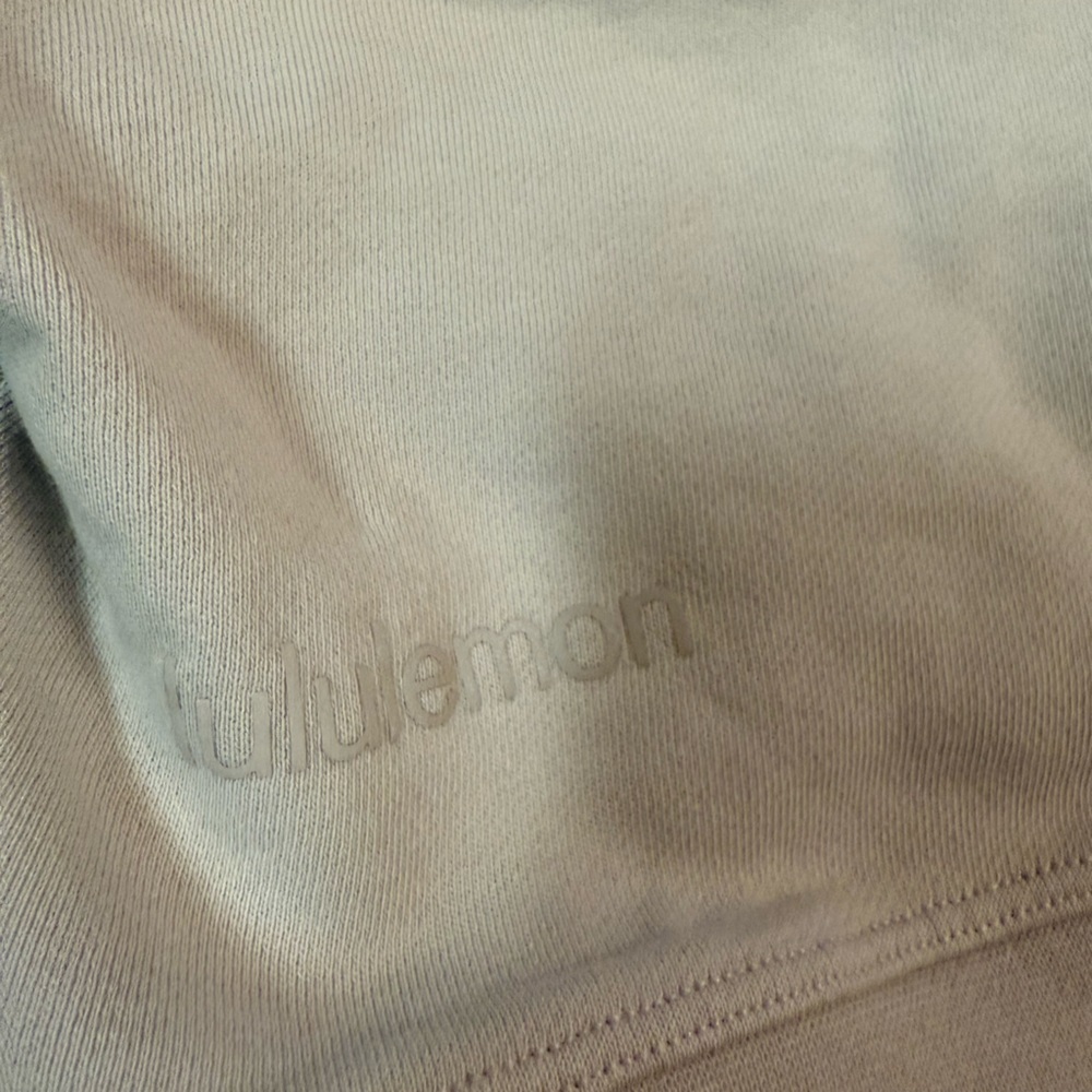 LuluLemon Perfectly Oversized Cropped Crew French Terry In White Opal Size Small - Picture 9 of 9